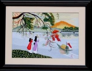 Áo dài sông Hương phượng - ĐL-009