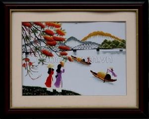 Áo dài sông Hương phượng -RM-008