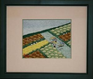 Tranh Thêu Cánh đồng không cây - QS-032