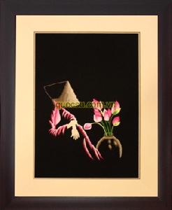 Thiếu nữ bên bình hoa sen - R-061a