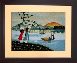 Áo dài sông Hương - Đ-033a